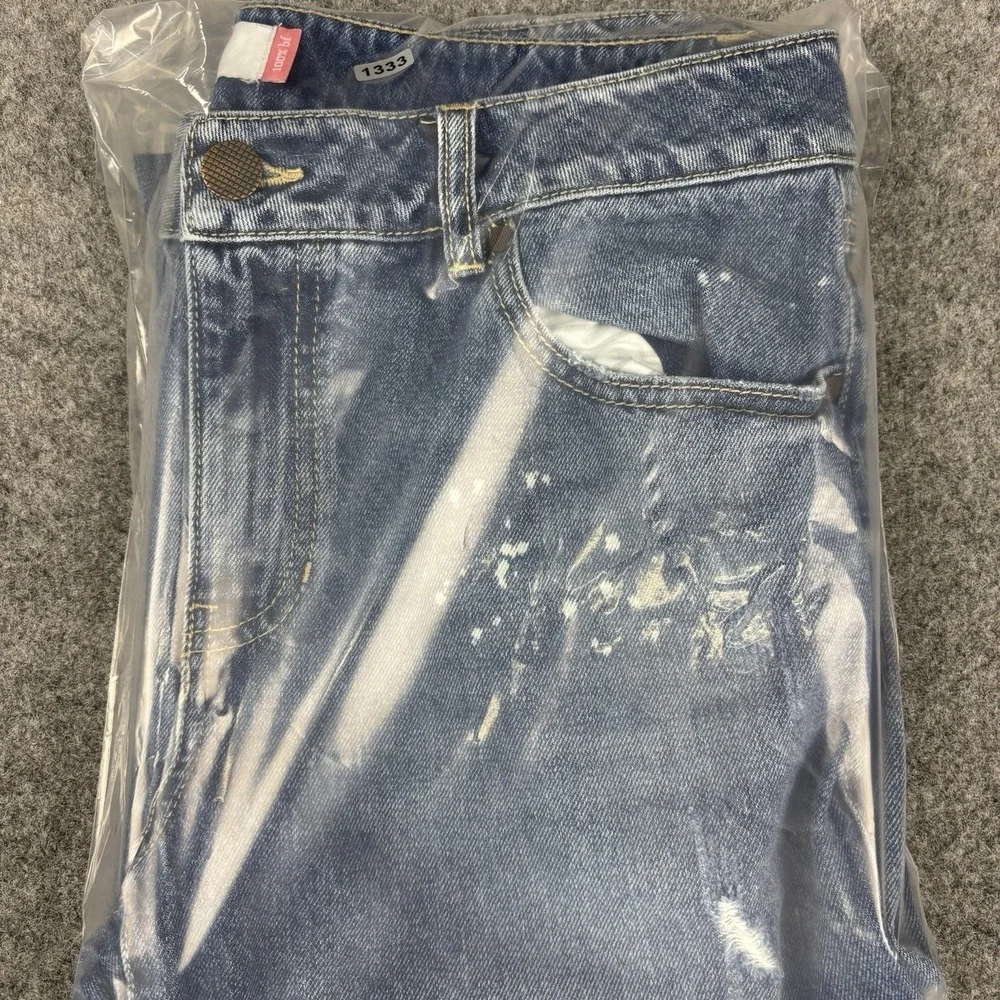 Cabi Jeans Women's 8 Distressed Straight‎ Leg Blue Denim Urban Casual Y2K Style